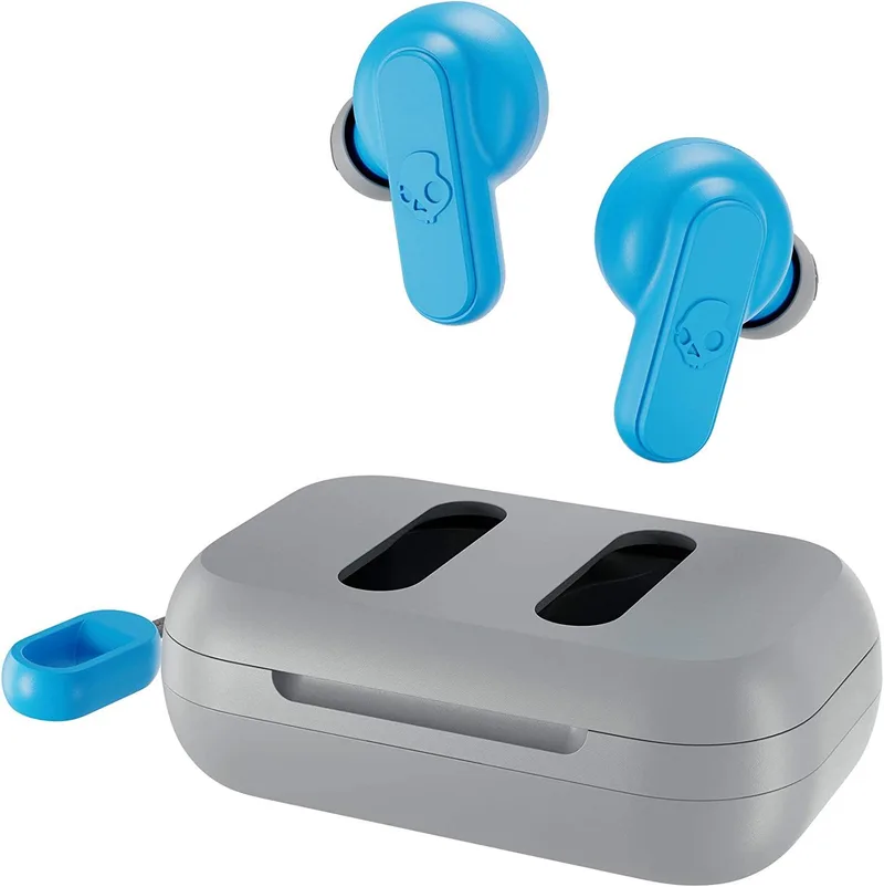 Skullcandy Dime 2 True Wireless Earbuds - Light Gray/Blue