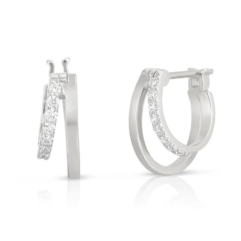 Jilco Inc Double Huggie Earrings - Sterling Silver