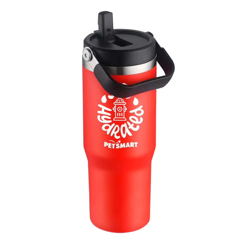 30 oz. Vacuum Travel Mug with Carrier Handle view 7