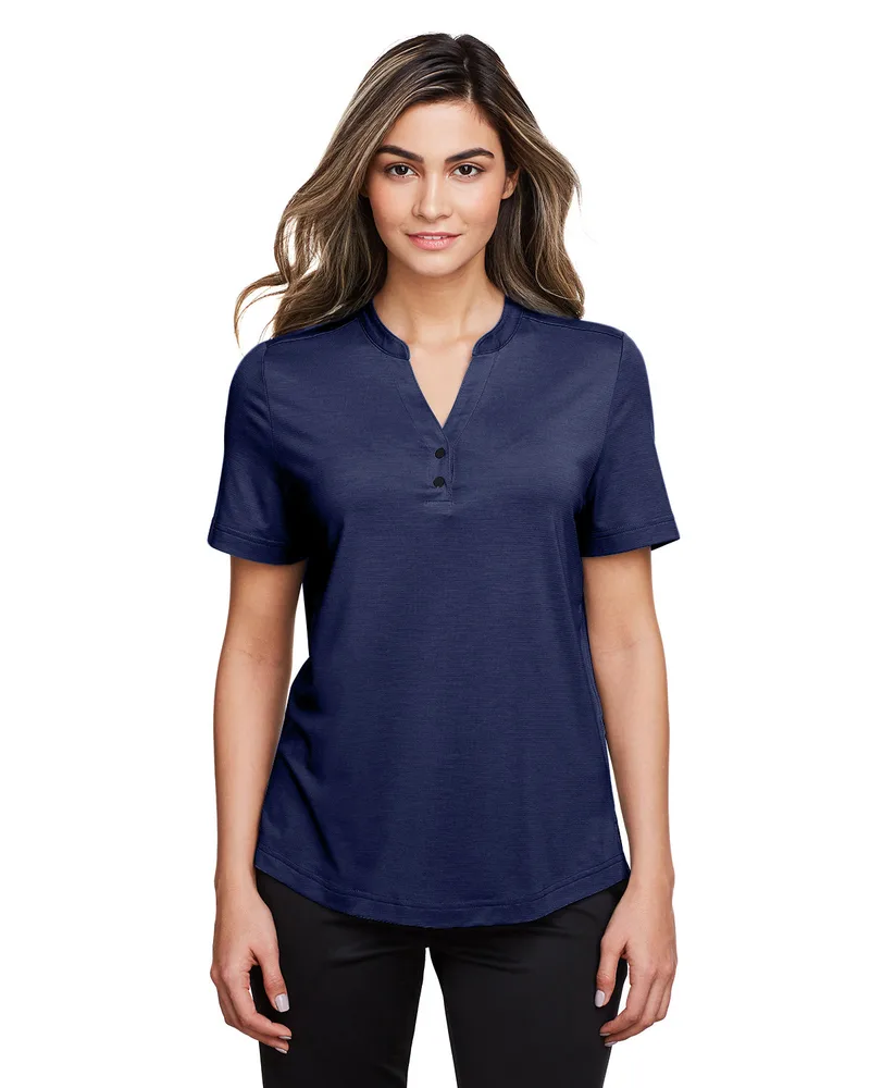 NORTH END Ladies' JAQ Snap-Up Stretch Performance Polo view 4