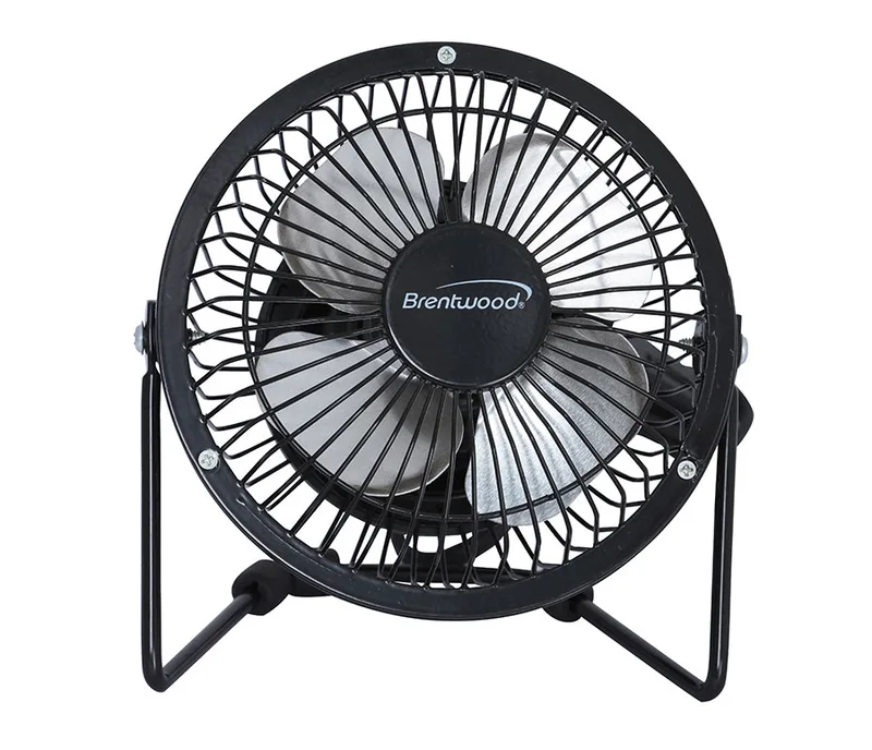 4'' Black Desk Fan