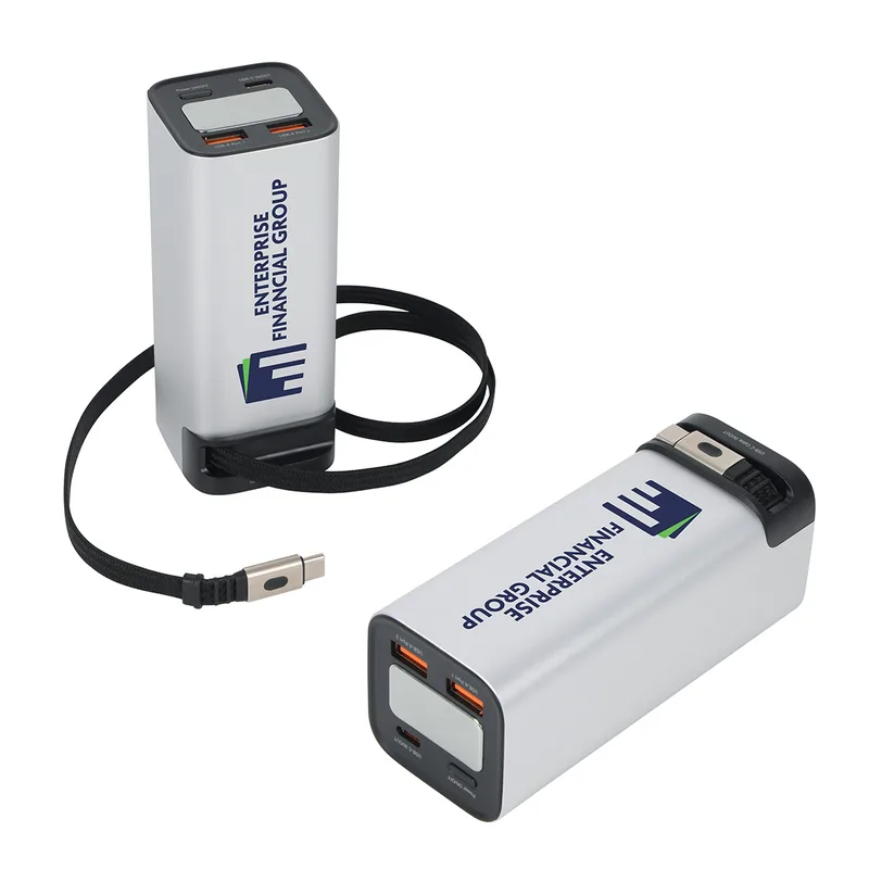 Ultimate 20000mAh 100W PD Power Bank with Retractable Charging Cable