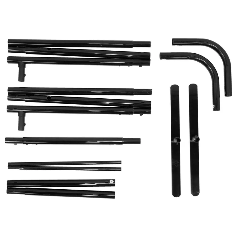 3'W x 72"H LiteWay EuroFit Straight Wall Hardware view 3