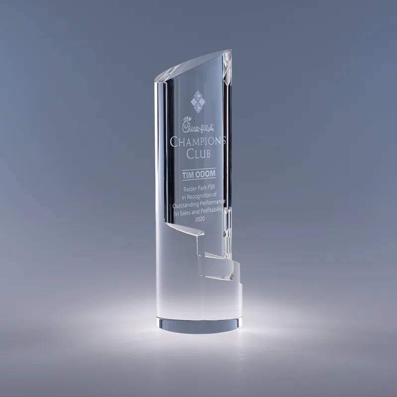 9.5" Trek Crystal Award view 2