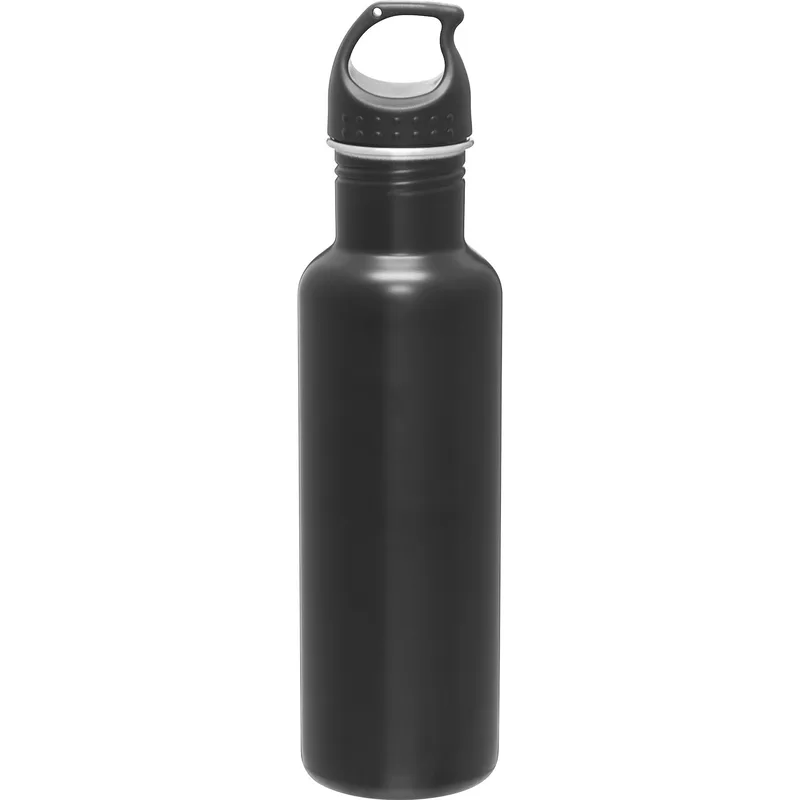 24 oz h2go Bolt Water Bottle (Matte Black) view 2
