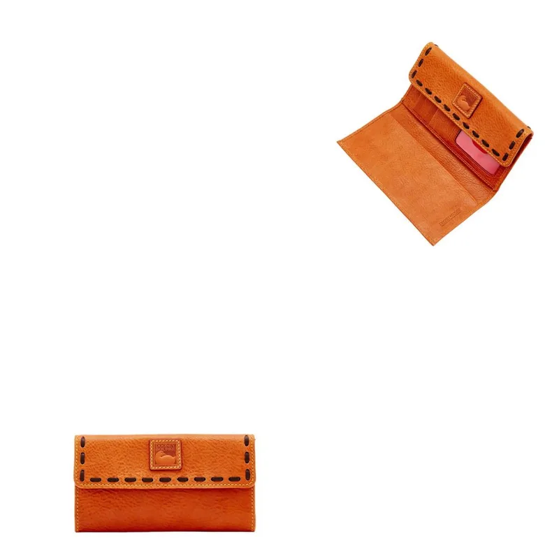Dooney & Bourke Florentine Continental Clutch - Natural Brown