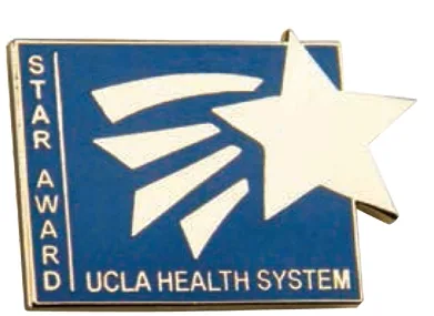 1 1/2" Copper Die Struck Lapel Pins w/Synthetic Enamel