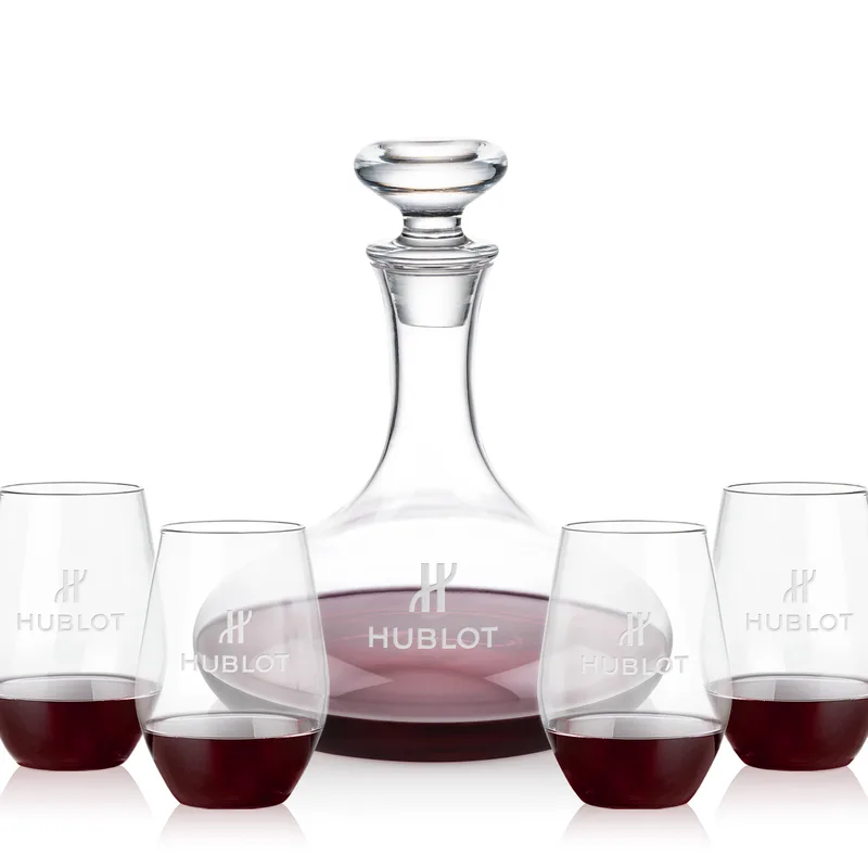 Decanter & 4 Stemless