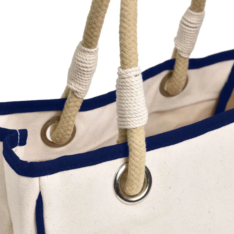 Rope Tote with Embroidery view 2