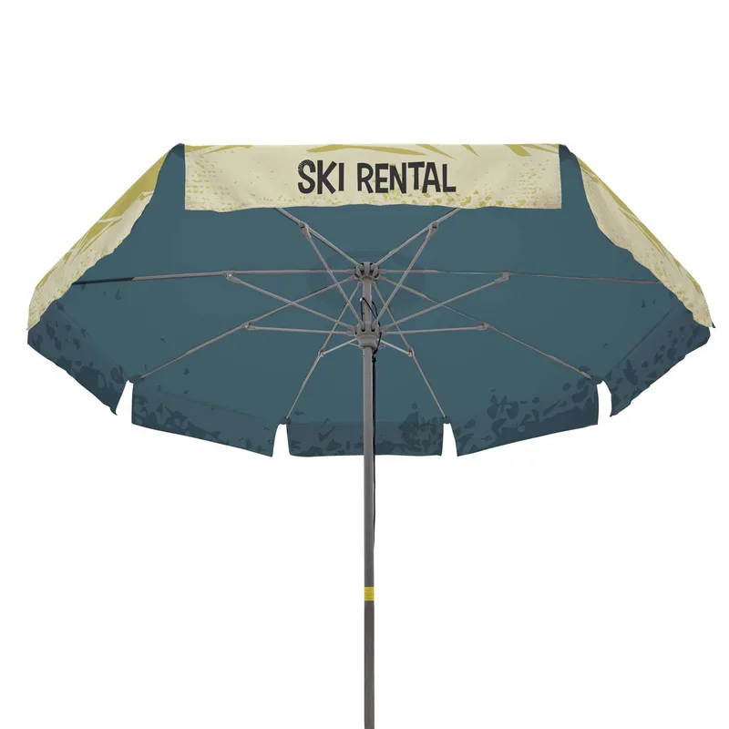 9' Market Umbrella Double-Sided Dye Sub Kit with Valance view 3