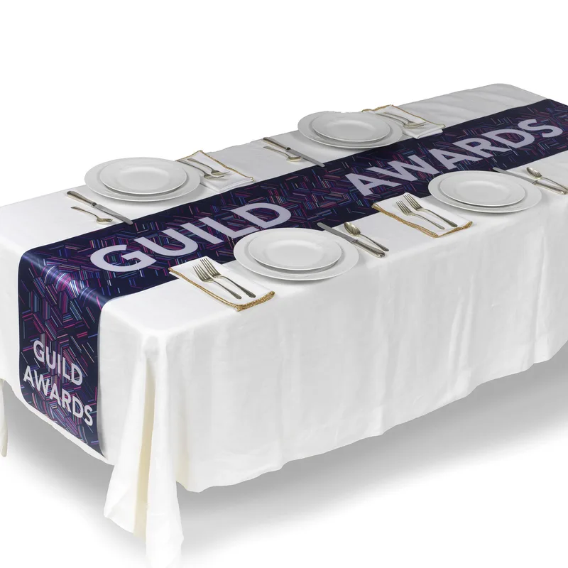 8Wx72L- Badge Satin Ribbon Runner - Sublimation
