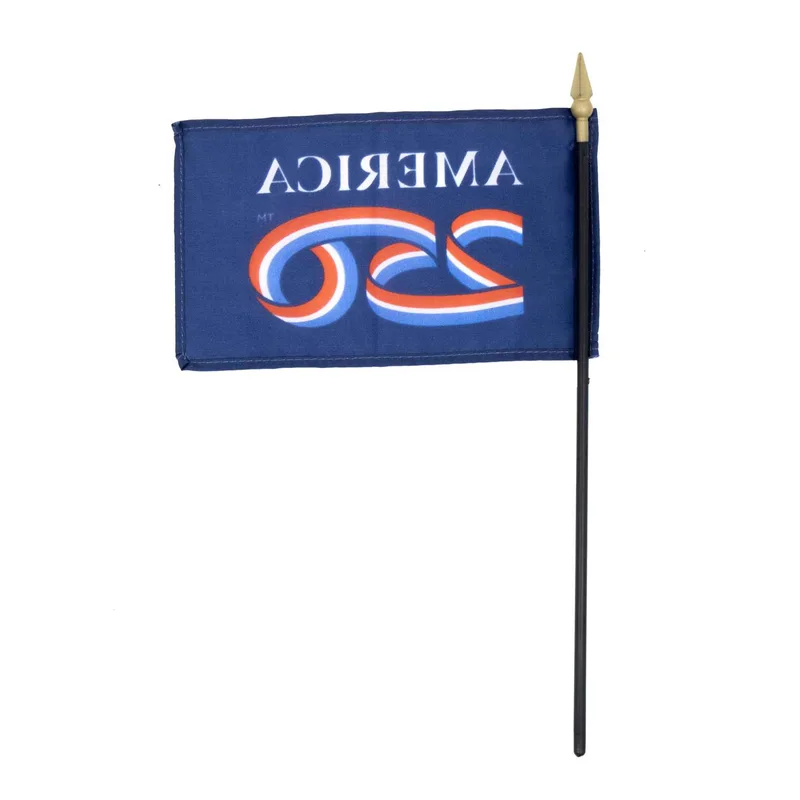 4" x 6" US 250th Anniversary Stick Flag view 4