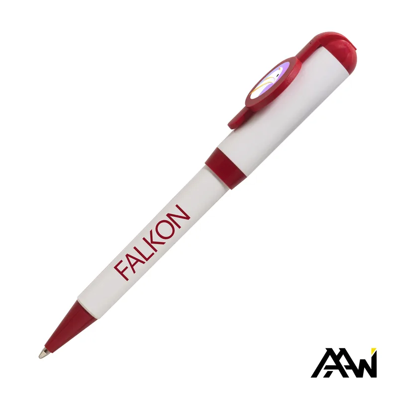 Colored Trim, White / Red