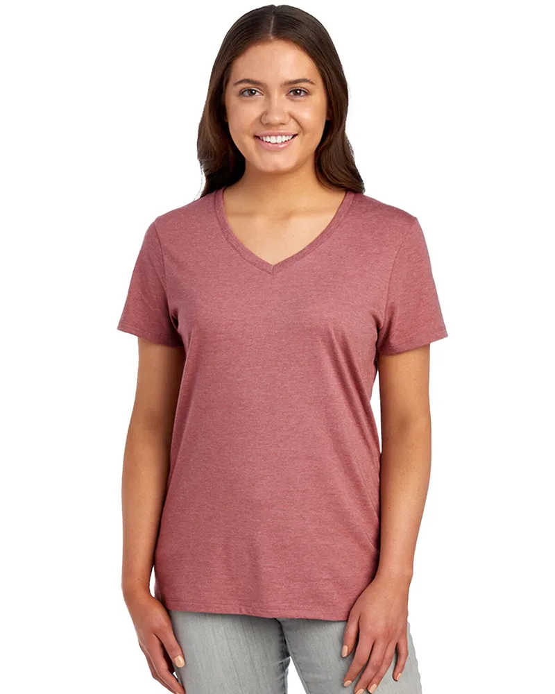 Jerzees Ladies' Premium Blend V-Neck T-Shirt view 5