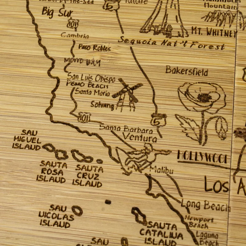California Puzzle Coaster Set view 6