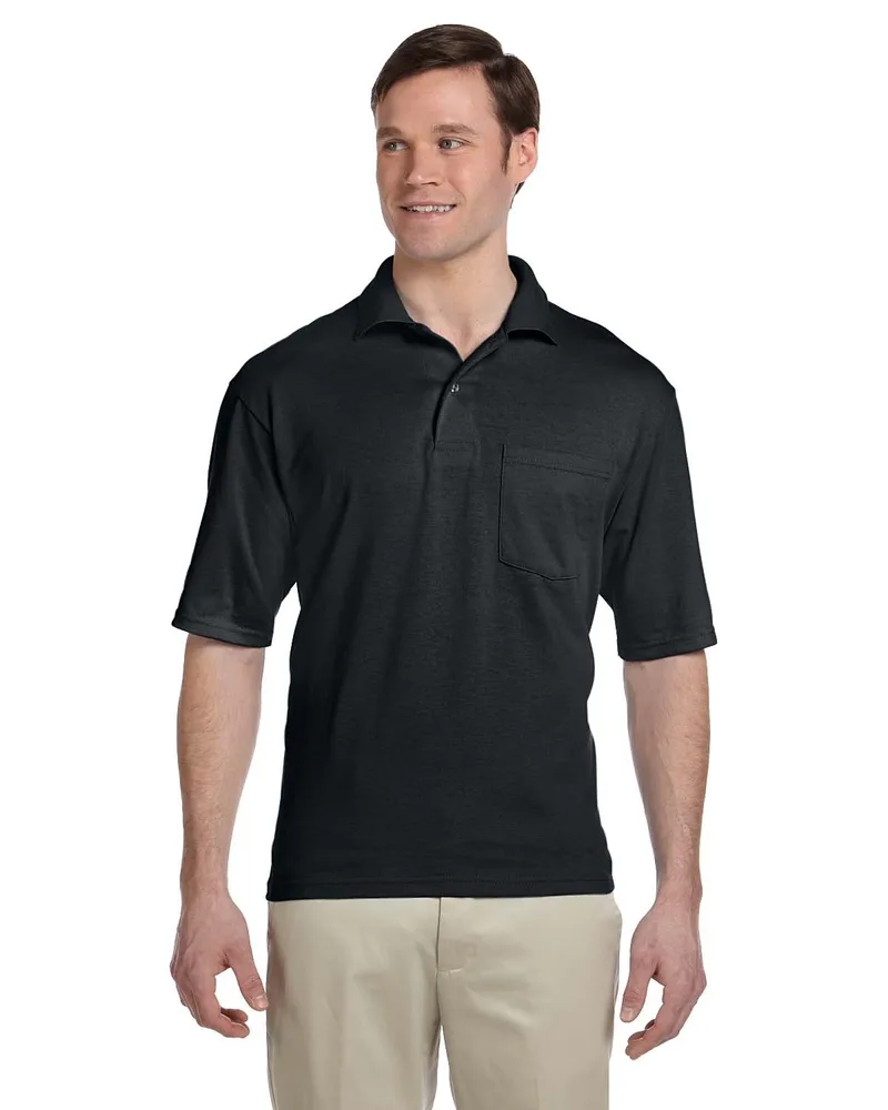 Jerzees Adult DRI-POWER® ACTIVE Pocket Jersey Polo view 2
