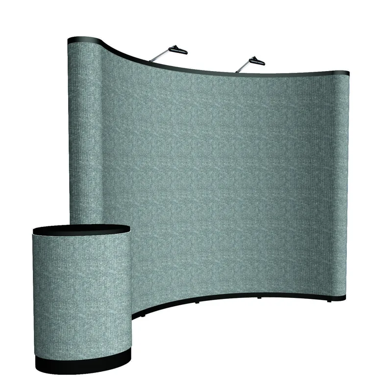 10' Curved Show 'N Rise Floor Display Kit (Fabric) view 7