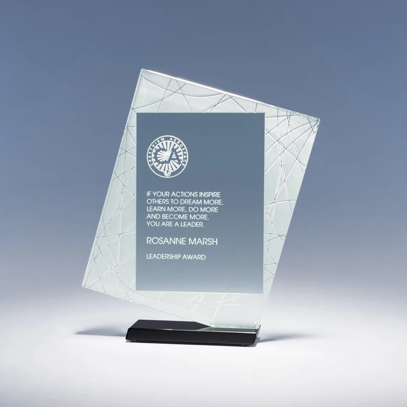 8.5" Direction Jade Crystal Award