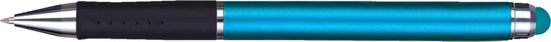 Aqua Blue/Black/Silver Blank Back View