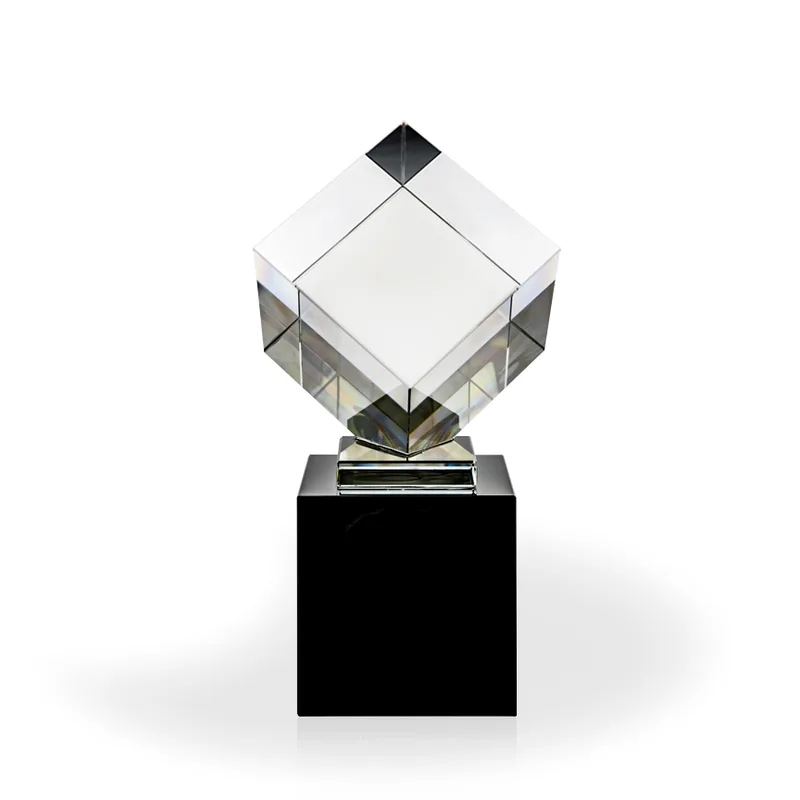 Ingot Crystal Cube Award - Large view 2