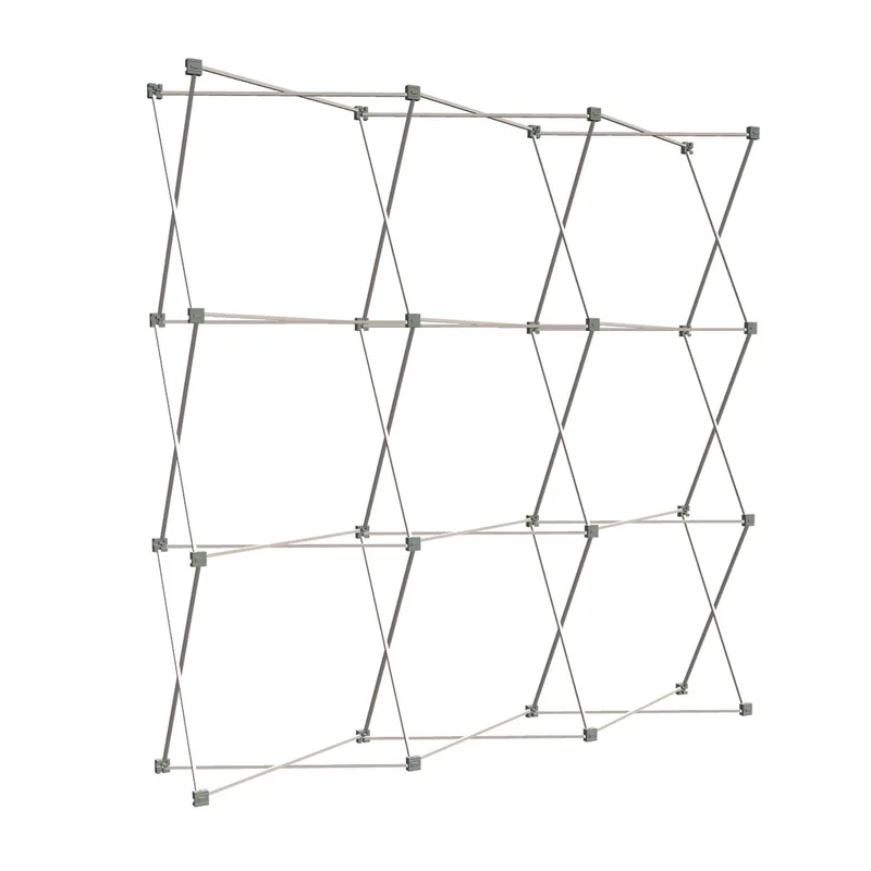 8' Straight Show 'N Rise Floor Display Frame Only