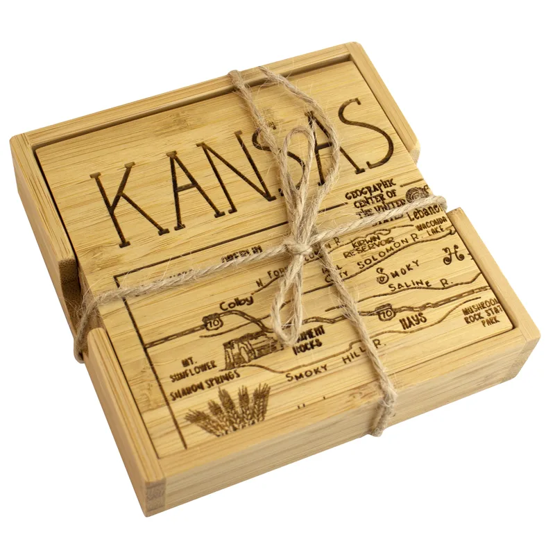 Kansas Puzzle Coaster Set view 3