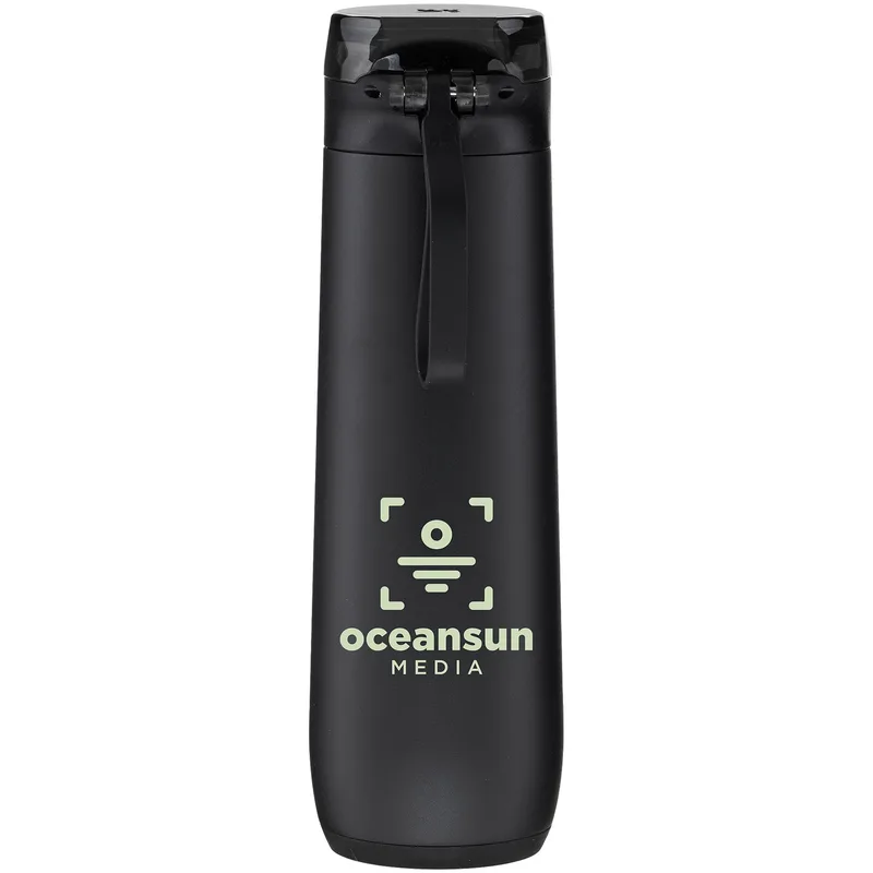 20 oz Stanley Flowstate Spring Stainless Steel Water Bottle (Black) view 2
