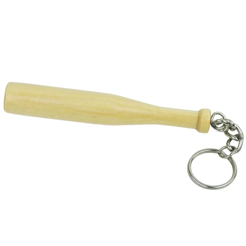 4" Wood Baseball Bat Keychain view 2