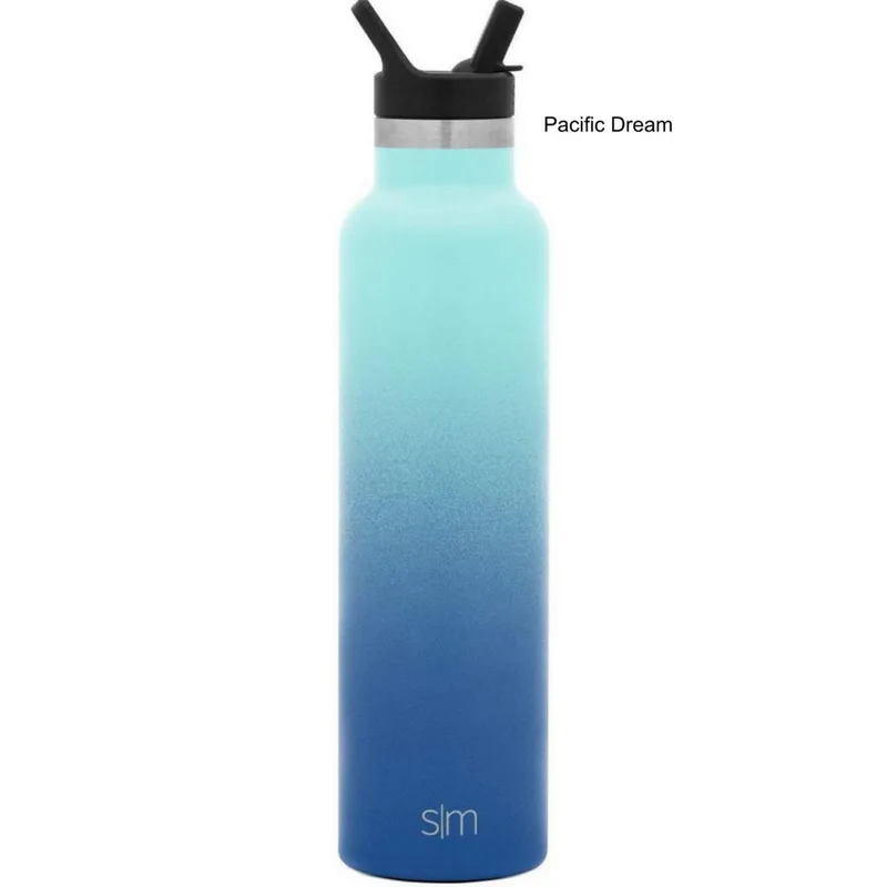 24 oz Simple Modern® Stainless Steel Insulated Ascent Water Bottle w/ Straw Lid view 2