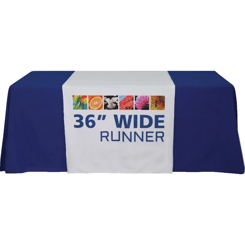 Custom 36" Wide Dye Sublimated Satin Table Runner view 3