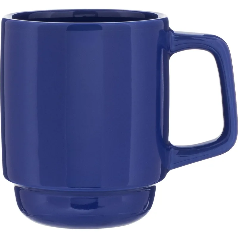 16 oz Olly Ceramic Mug (Royal Blue) view 2