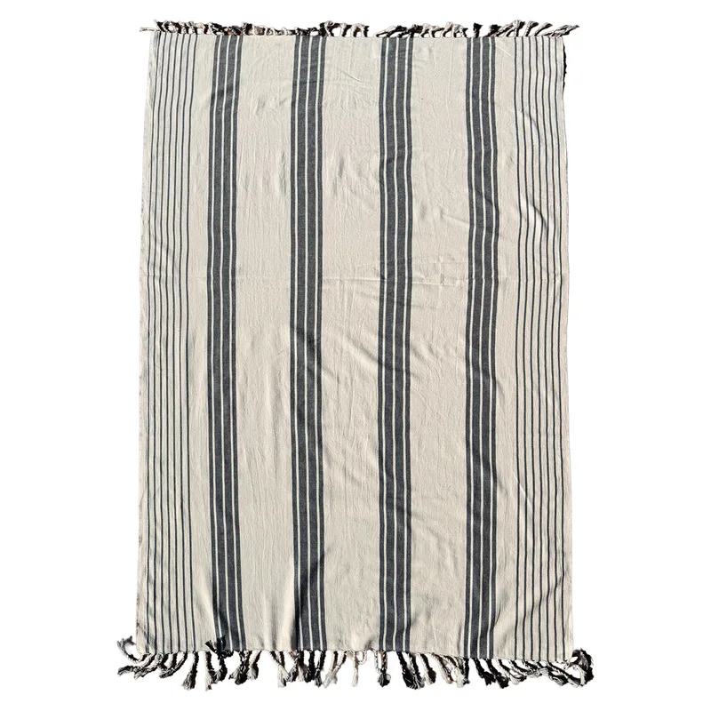 Ivory Shore Multi-Stripe Pesh (Imprinted) view 2