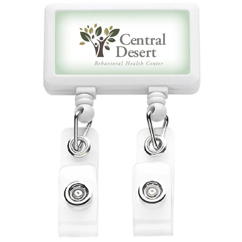 Jumbo Dual Strap Retractable Badge Reel view 7