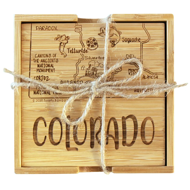 Colorado Puzzle Coaster Set view 3