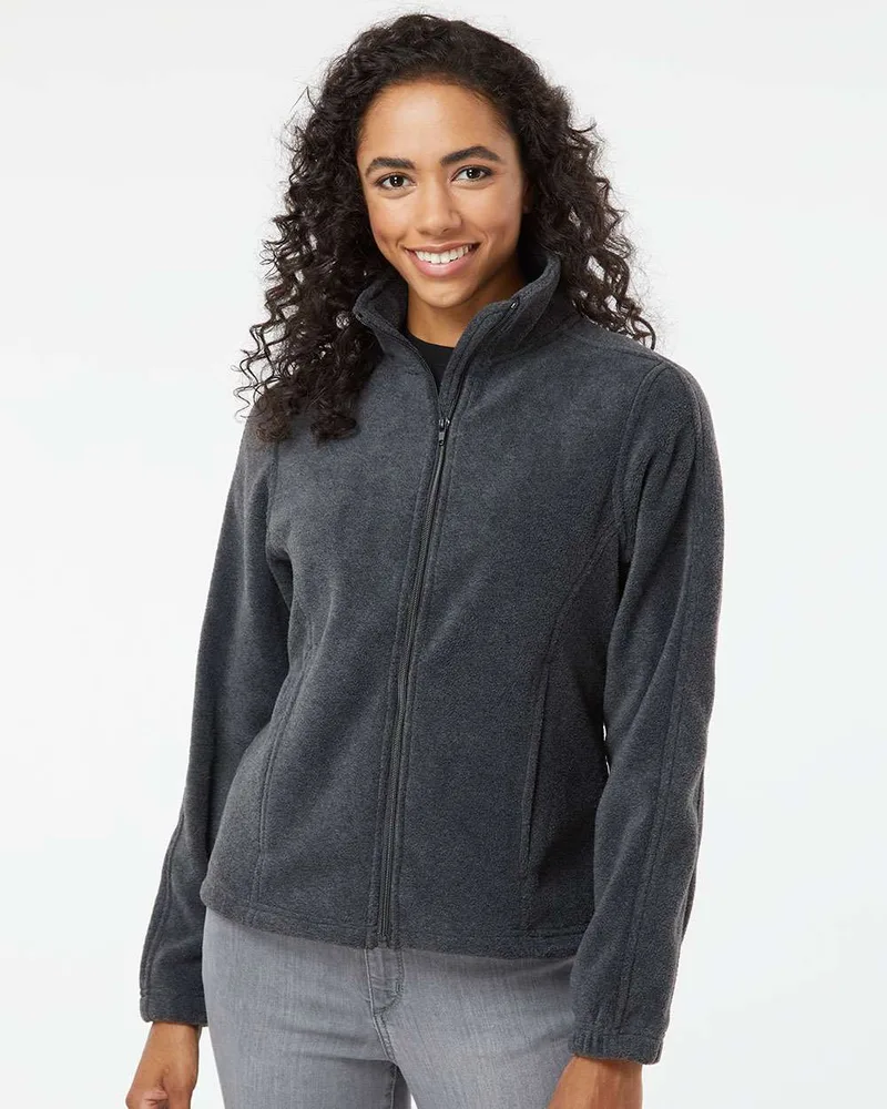Burnside® Women's Polar Fleece Full Zip Jacket view 2