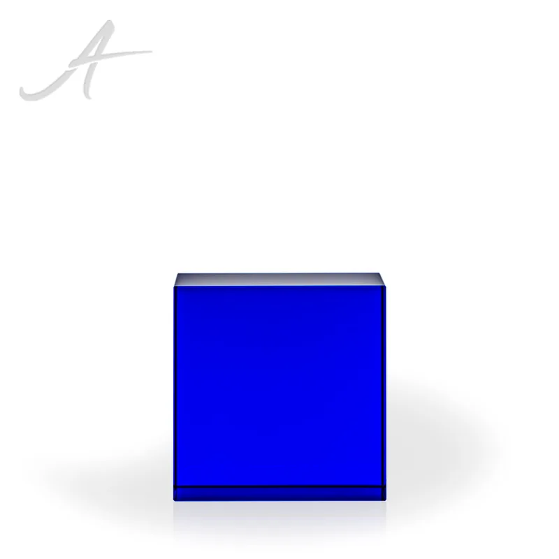 Hudson Blue Crystal Paperweight view 2