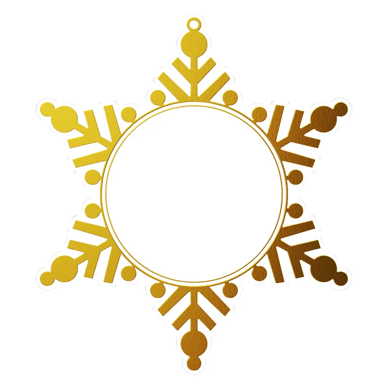 Vibraprint® Acrylic Snowflake Ornaments (3") view 2
