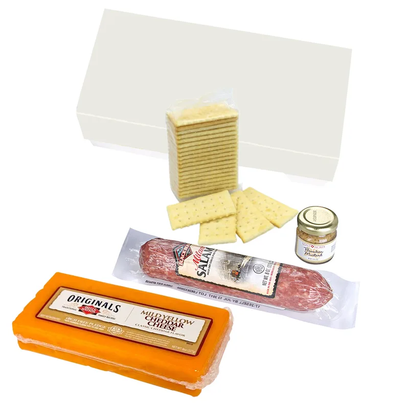 Charcuterie Gourmet Meat & Cheese Sampler Set In Gift Box view 2