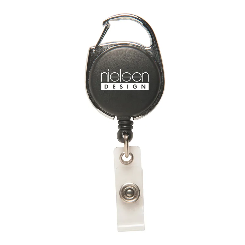 Badge Reel with Carabiner view 4