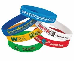 1/2" Screen Printed Silicone Awareness Bracelets view 2