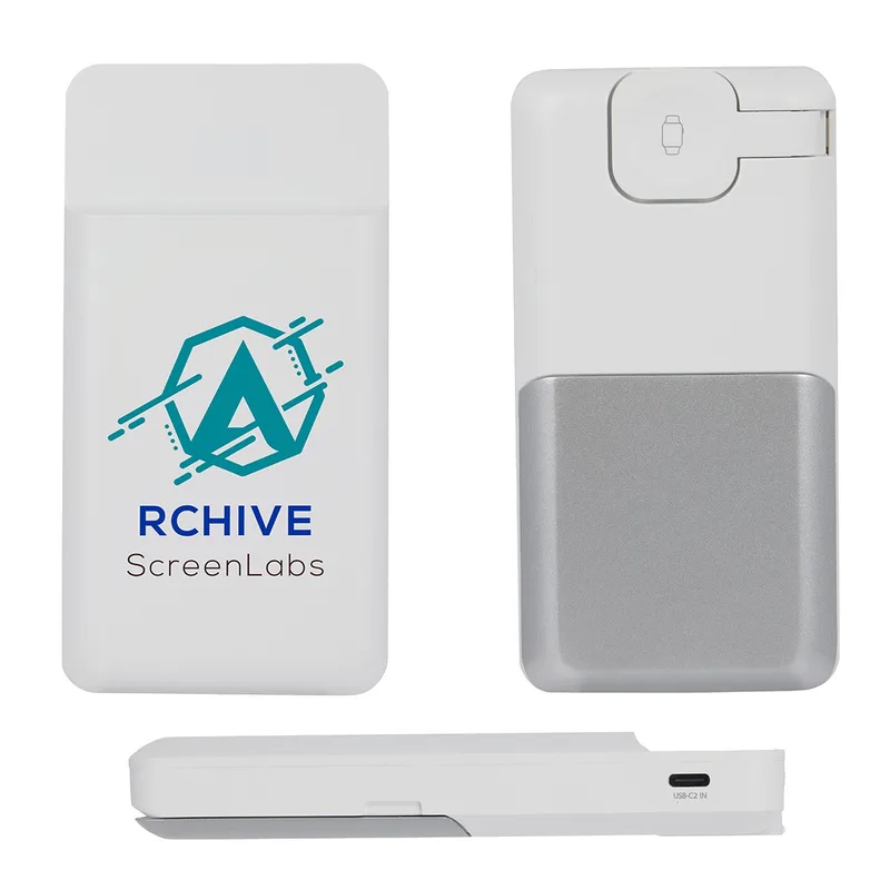 Diplomat 10000mAh 20W PD Power Bank with 15W Wireless Charger, Watch Charge view 2