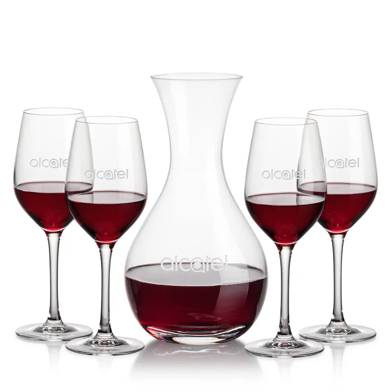 Carafe Stemmed Set, Lethbridge Set, Carafe & 4 Wine