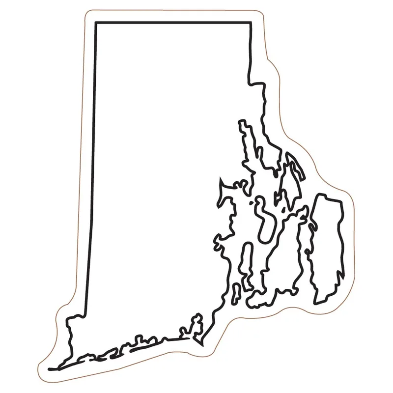 Rhode Island State Magnet view 2