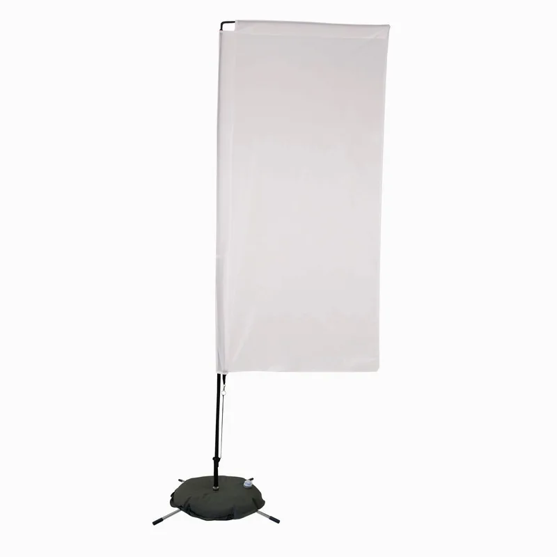 7' Streamline Rectangle Sail Sign Flag, 1-Sided, Scissor view 2