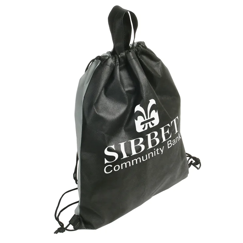 Glide Right Non-Woven Drawstring Backpack view 3