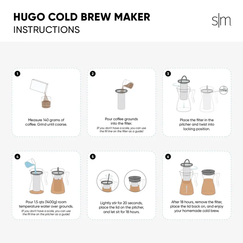 48 oz Simple Modern® Hugo Cold Brew Coffee Maker view 6