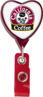 Jumbo Heart Retractable Badge Reel