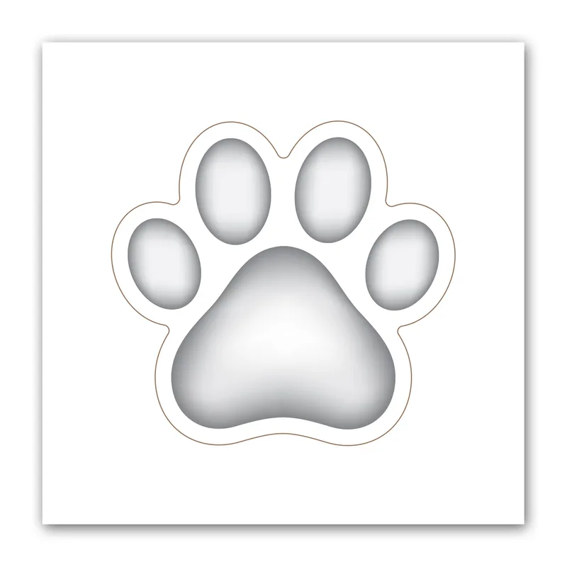 Paw Print Punch Out Picture Frame Magnet view 2