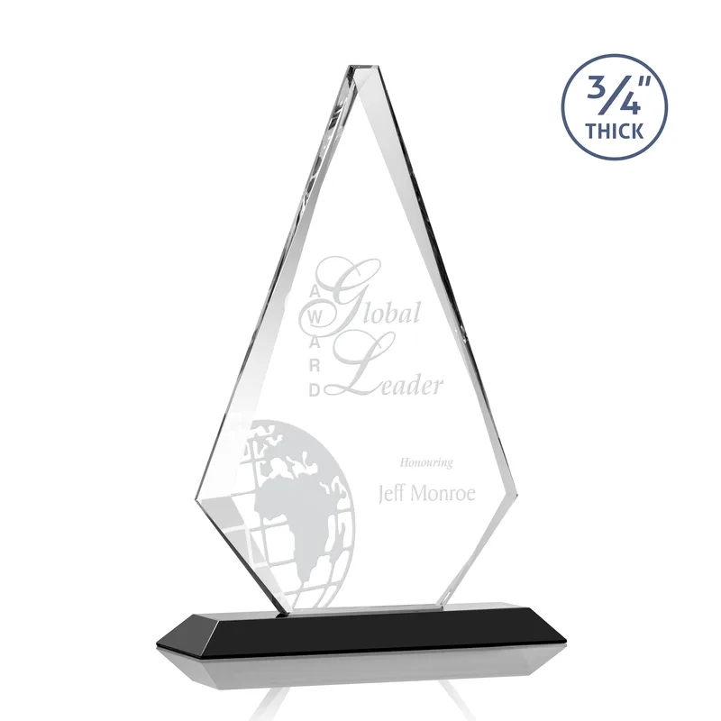 Deep Etch, Standard base, Black, 9" x 13.25"