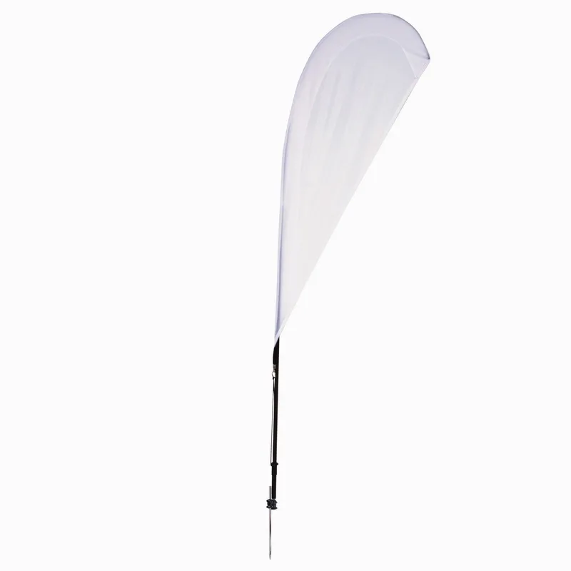 6' Streamline Teardrop Sail Sign Flag, 1-Sided with Spike view 2